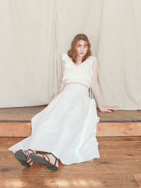 【mic】ラッフルリボンビスチェ[セットアップ可能]