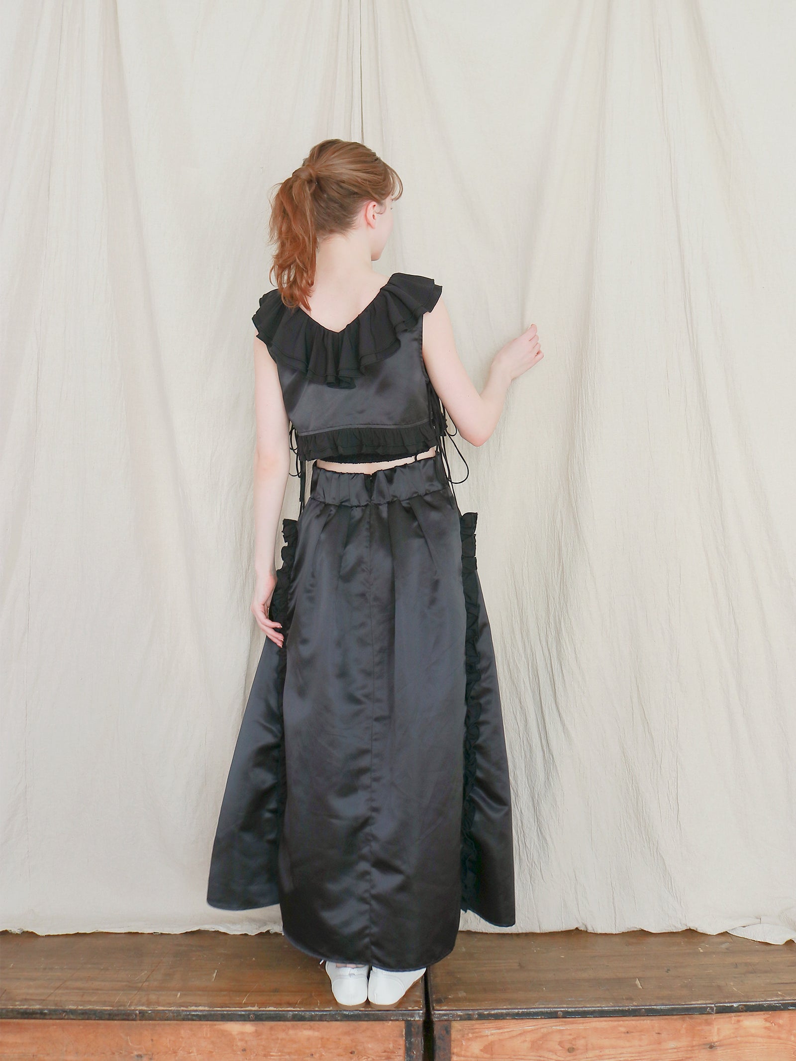 【mic】ラッフルリボンビスチェ[セットアップ可能]