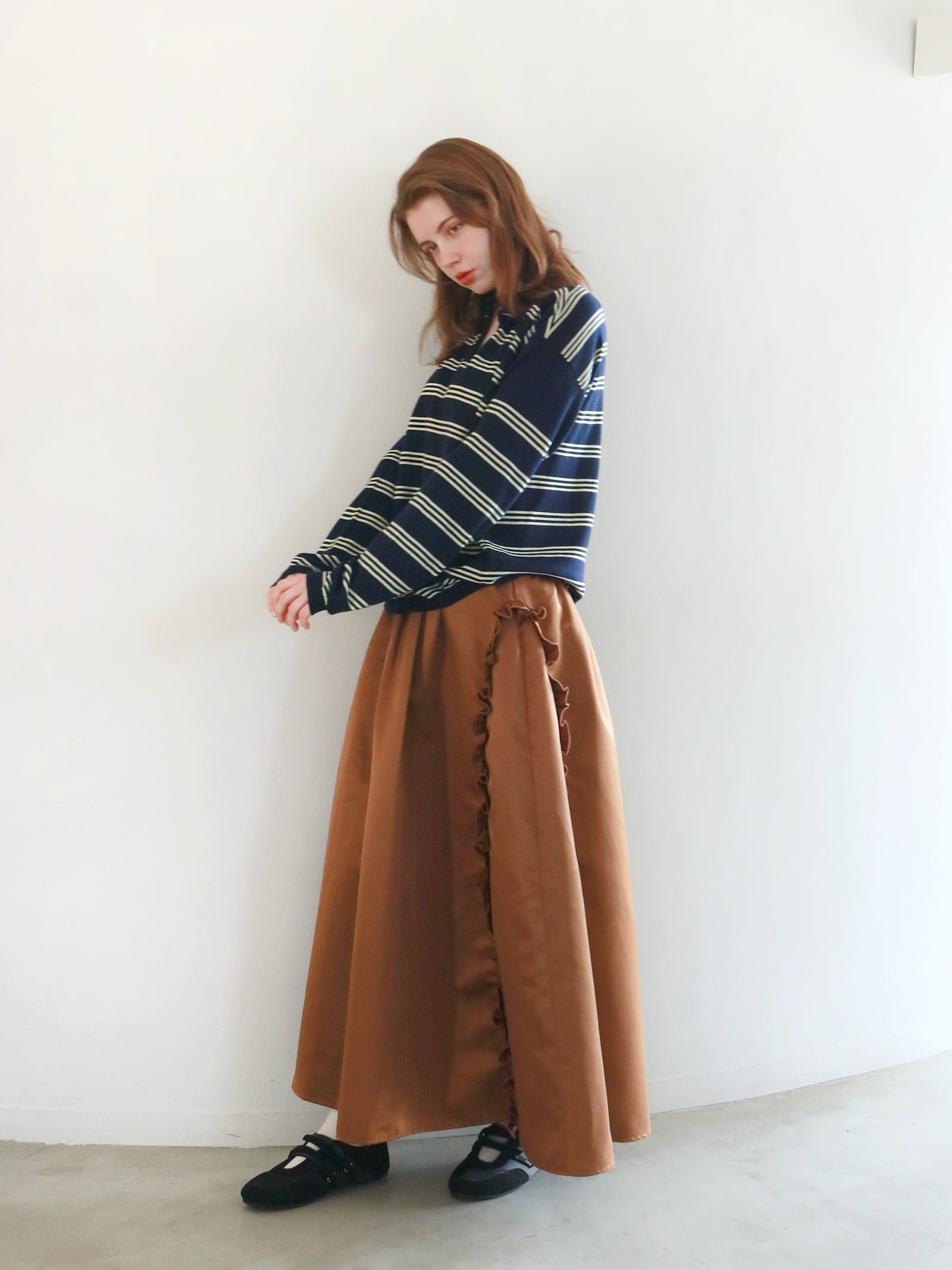 mic】ボーダーポロニット