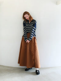 【mic】ボーダーポロニット