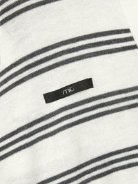 【mic】ボーダーポロニット