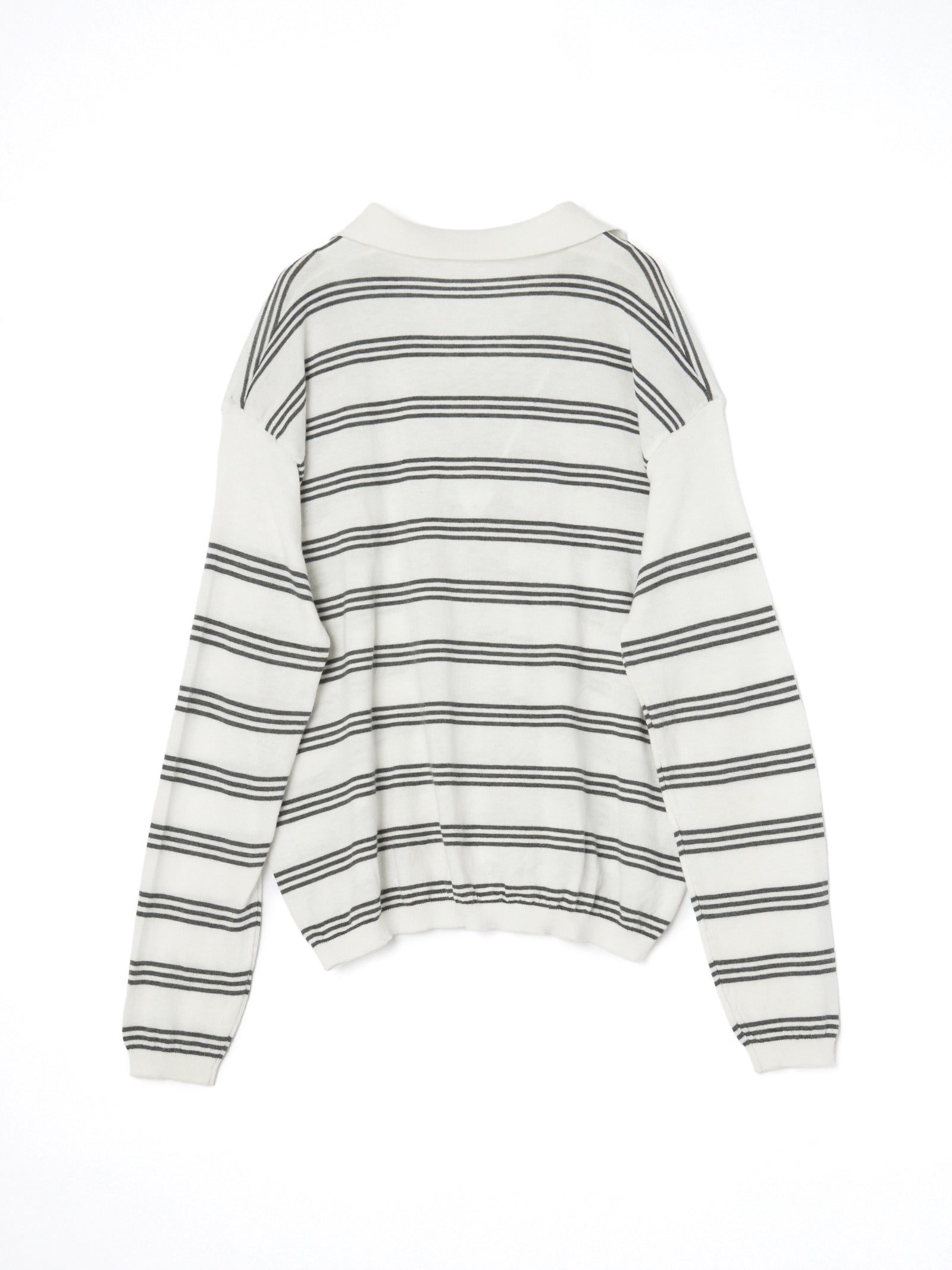 【mic】ボーダーポロニット