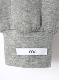 【mic】ラッフルネックスウェット