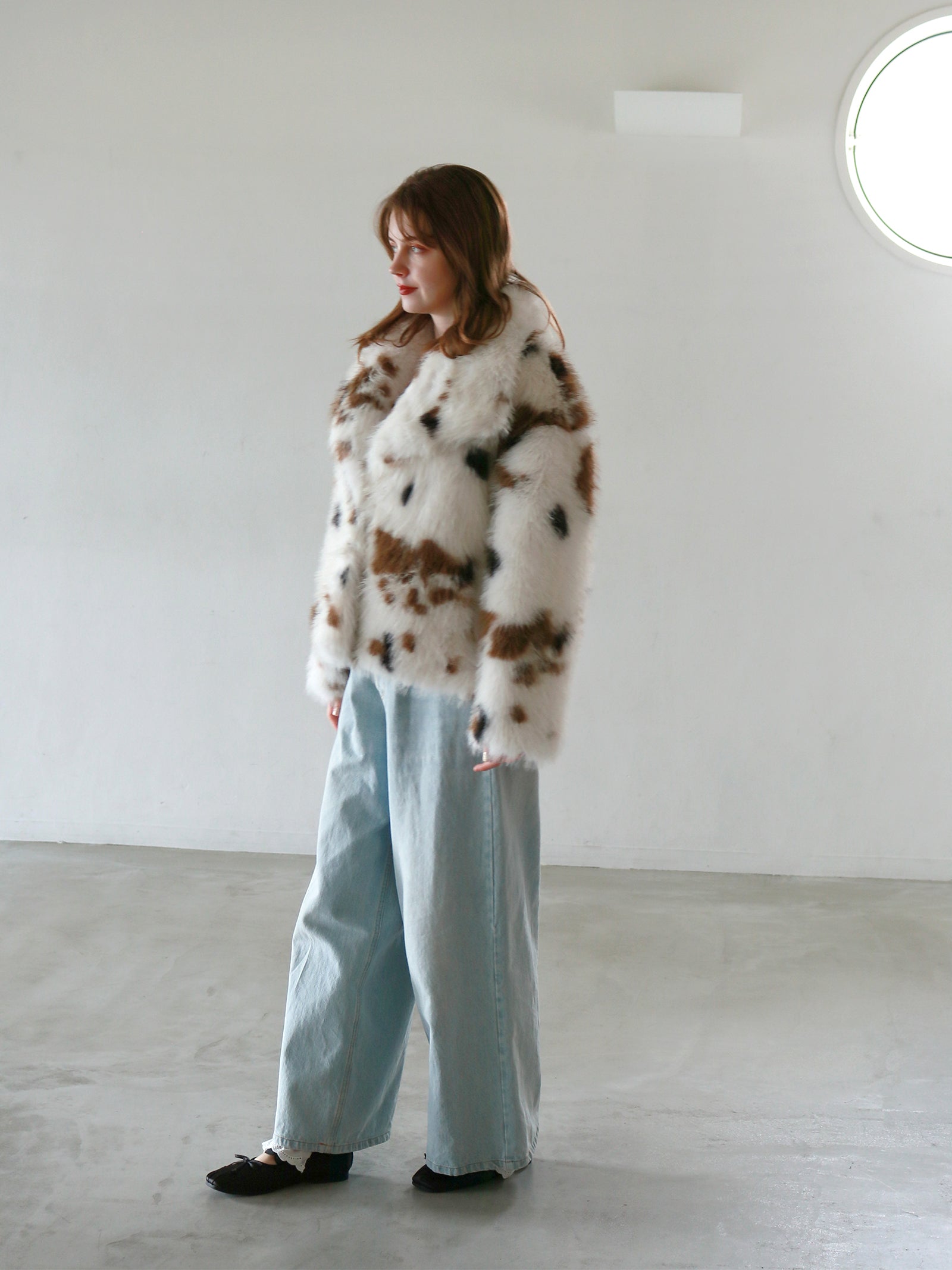 mic】ビッグカラーファージャケット