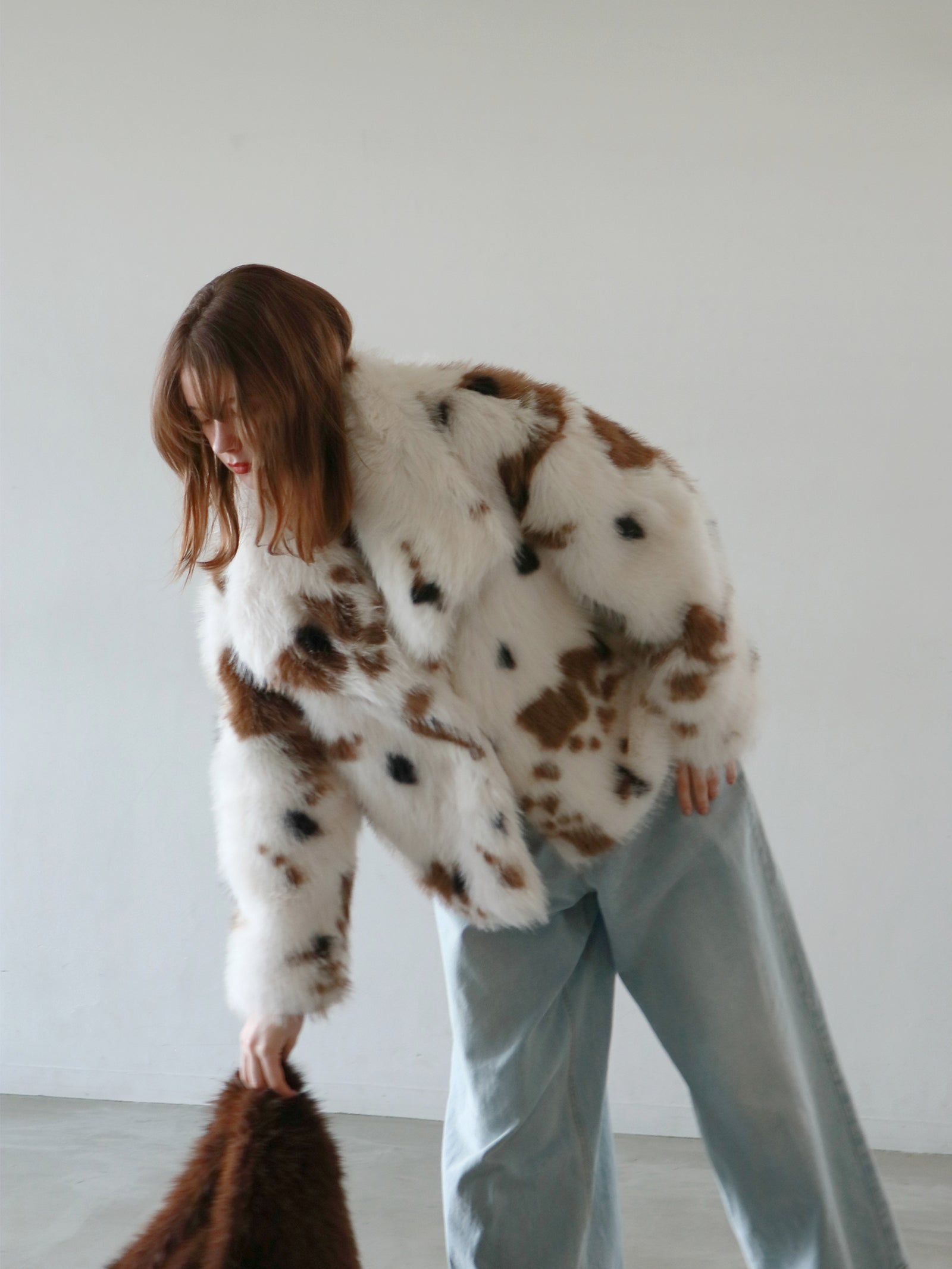 mic】ビッグカラーファージャケット