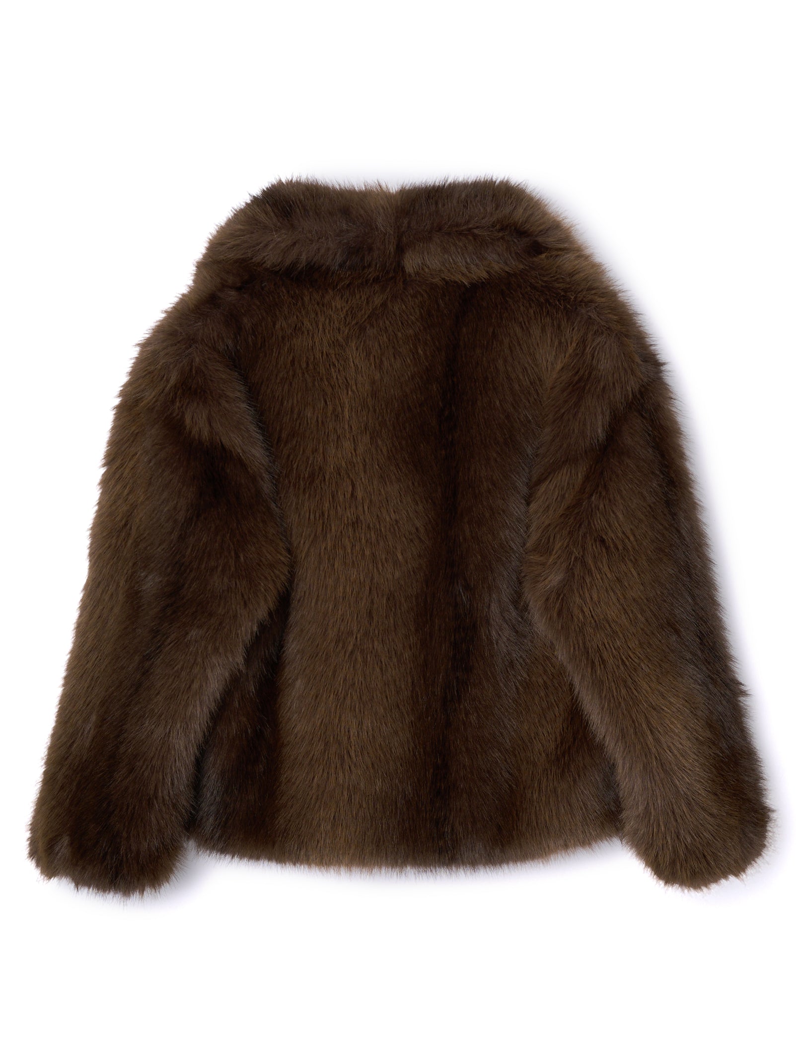 【初期】2002AW WHIZ LIMITED ブラウン ファー ジャケット mic】ビッグカラーファージャケット