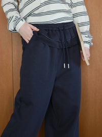 【mic】フリルドッキングスウェットパンツ