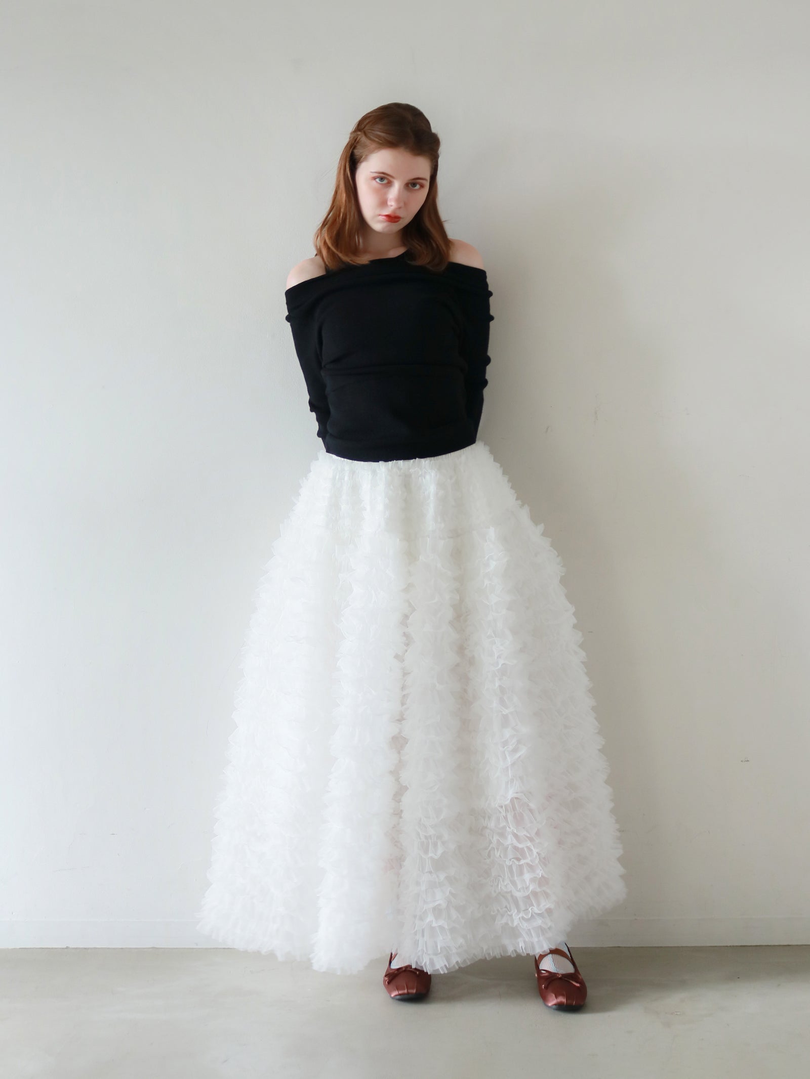 mic】ティアードチュールスカート