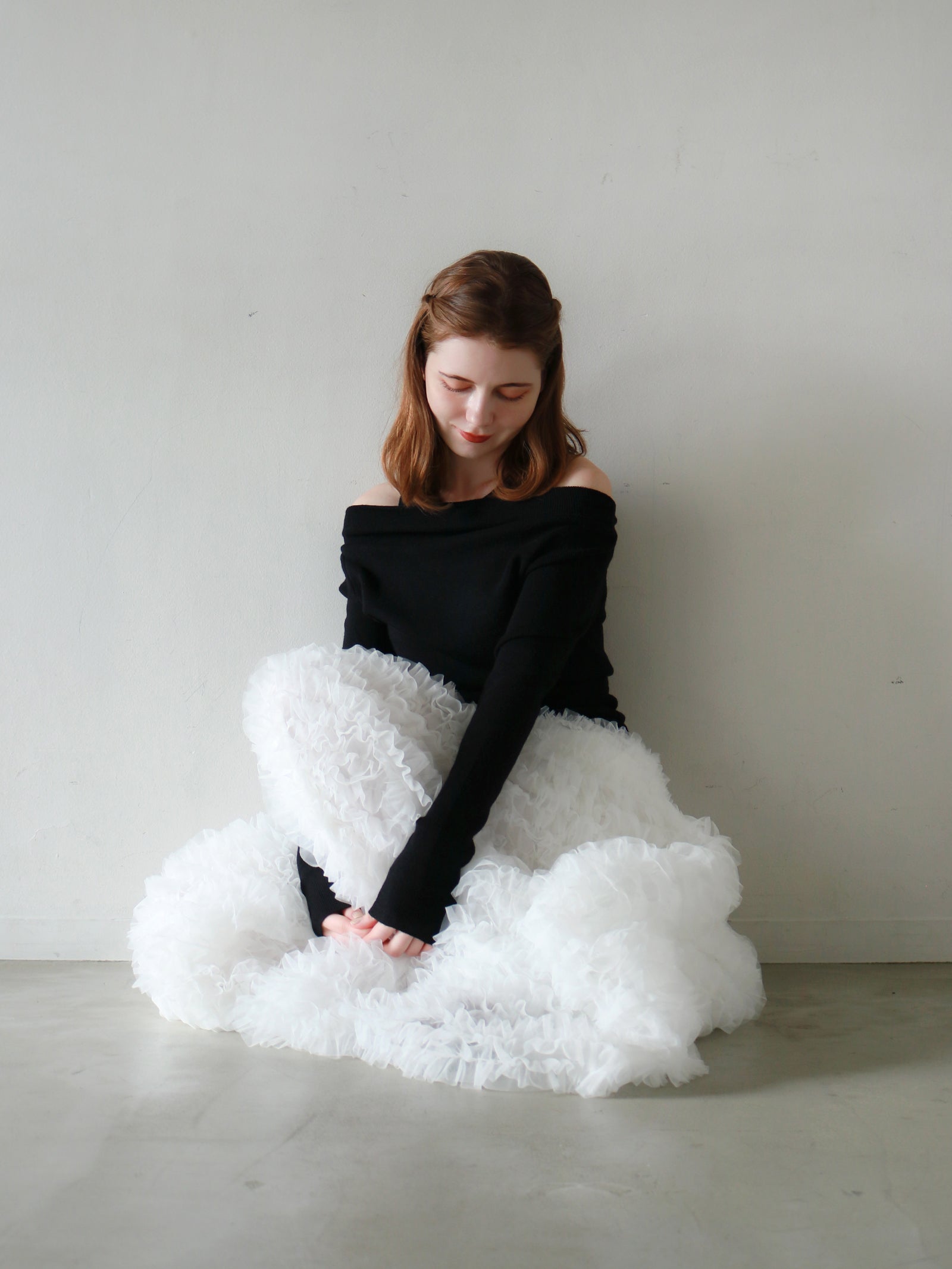 mic】ティアードチュールスカート