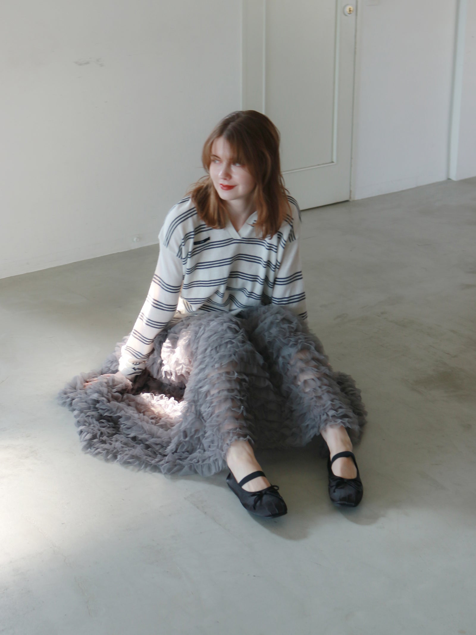 mic】ティアードチュールスカート