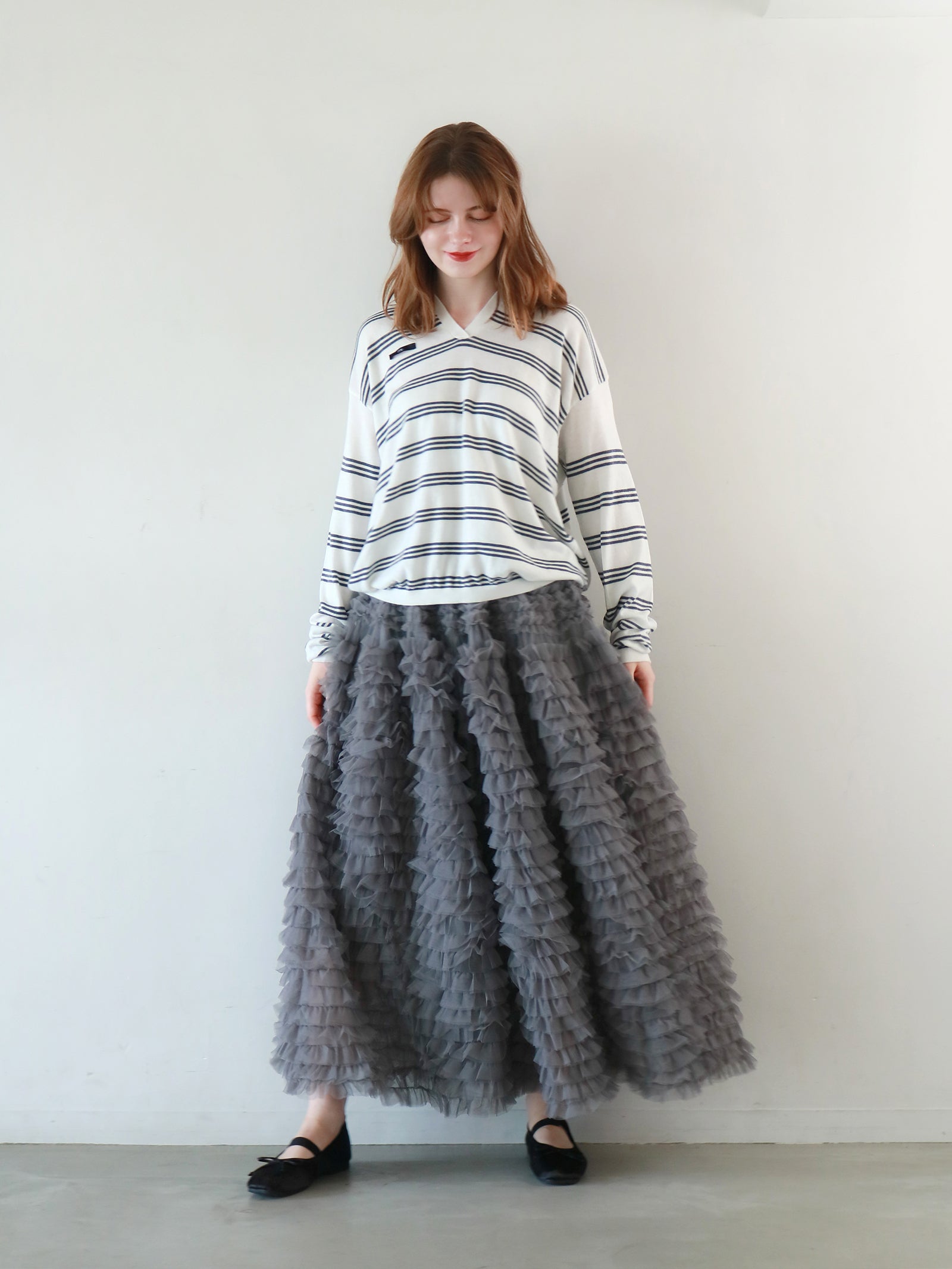 2023SS チュールティアードスカート最終値下げ 2023SS チュールティアードスカート最終値下げ ギャザーチュール