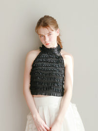 【mic】フリルホルターネック