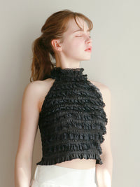 【mic】フリルホルターネック