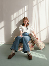 【予約】【mic】レースカラーパフトップス【発送予定日 3月中旬~3月下旬】