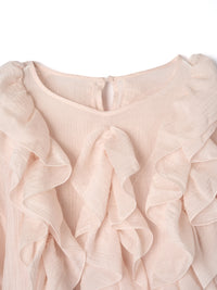 【一部予約】【mic】ラッフルシアーブラウス【発送予定日 5月上旬~5月中旬】