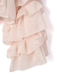 【一部予約】【mic】ラッフルシアーブラウス【発送予定日 5月上旬~5月中旬】