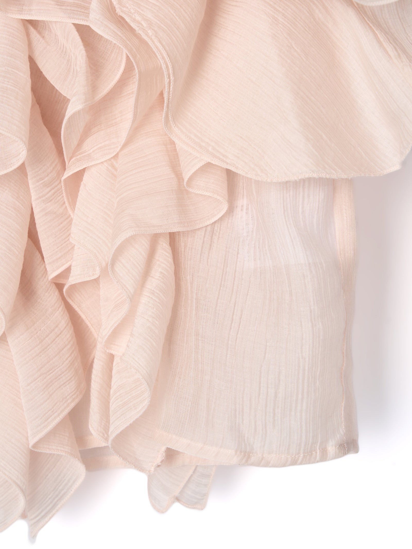 【一部予約】【mic】ラッフルシアーブラウス【発送予定日 5月上旬~5月中旬】