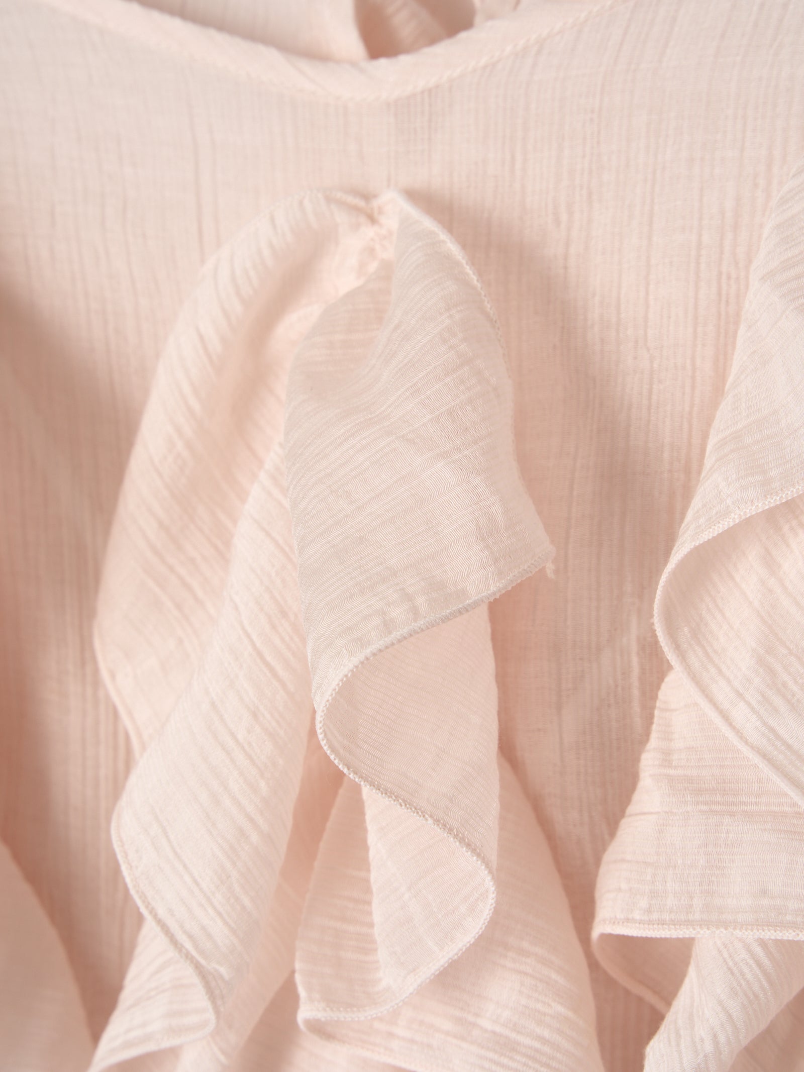 【一部予約】【mic】ラッフルシアーブラウス【発送予定日 5月上旬~5月中旬】