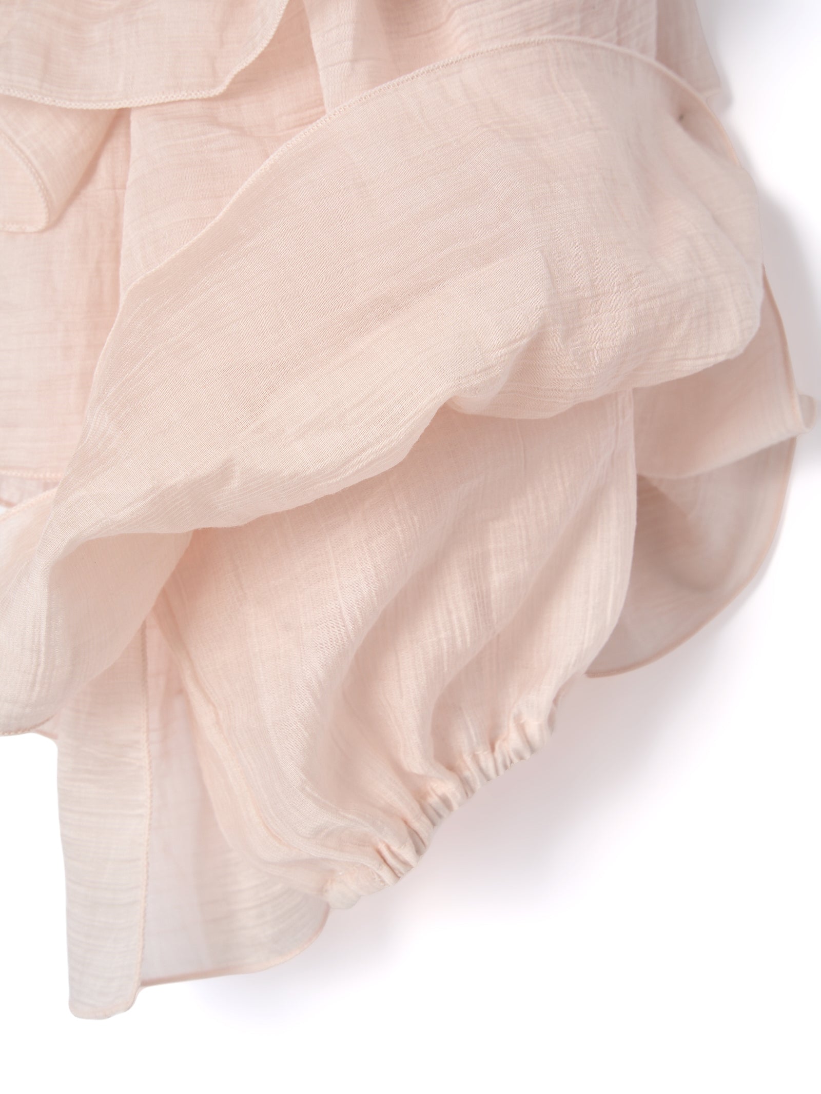 【一部予約】【mic】ラッフルシアーブラウス【発送予定日 5月上旬~5月中旬】