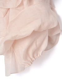 【一部予約】【mic】ラッフルシアーブラウス【発送予定日 5月上旬~5月中旬】