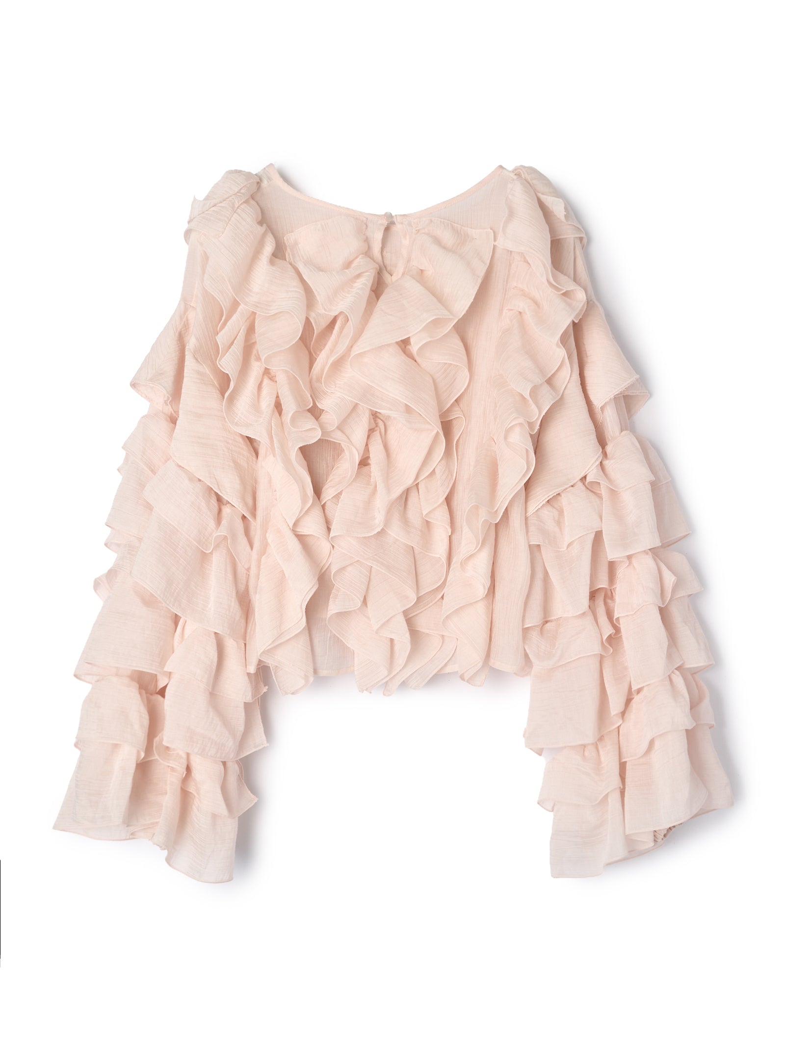 【一部予約】【mic】ラッフルシアーブラウス【発送予定日 5月上旬~5月中旬】