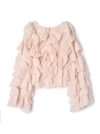 【一部予約】【mic】ラッフルシアーブラウス【発送予定日 5月上旬~5月中旬】