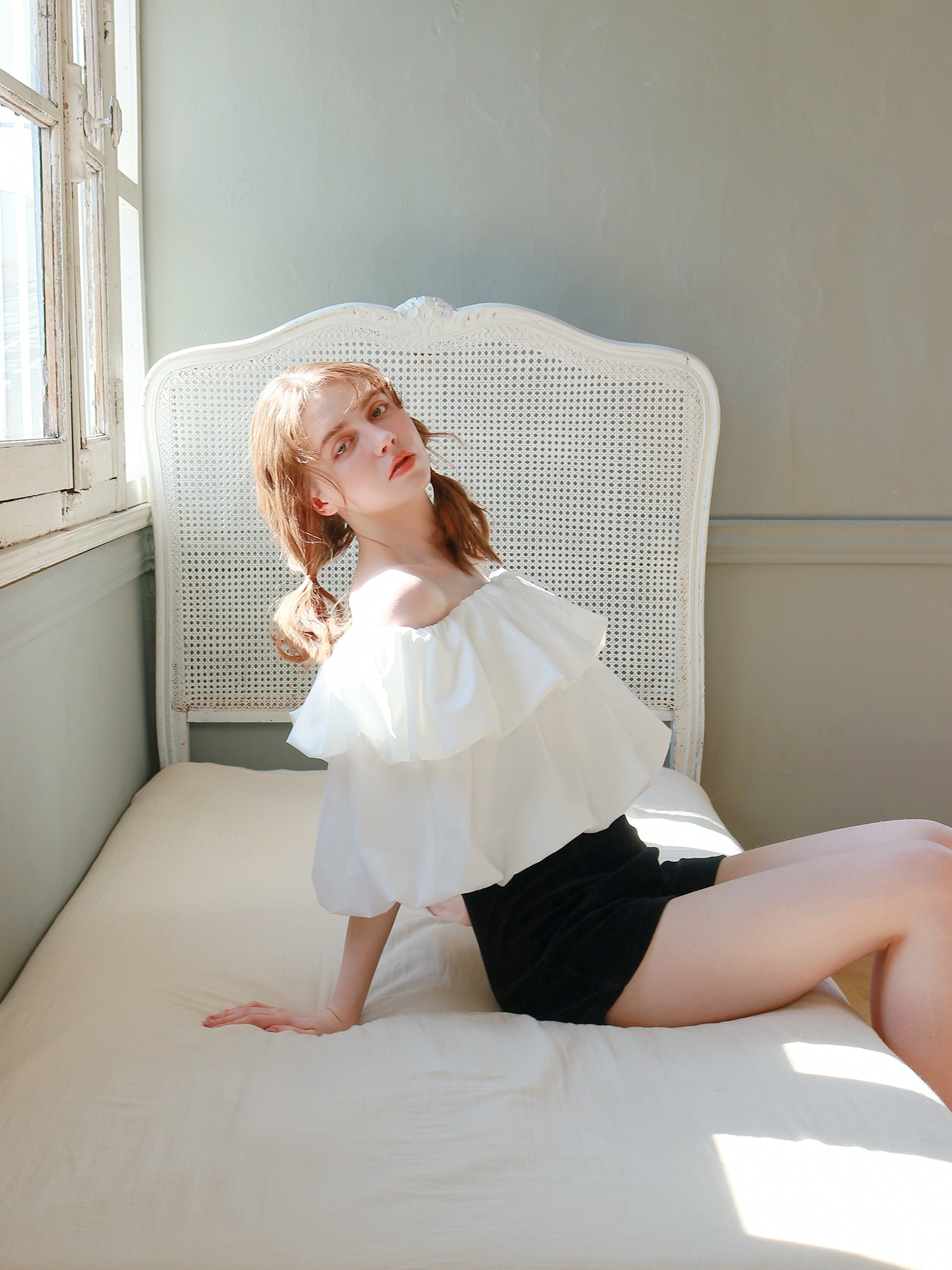 【予約】【mic】ホイップオフショルダートップス【発送予定日 4月上旬〜4月中旬】