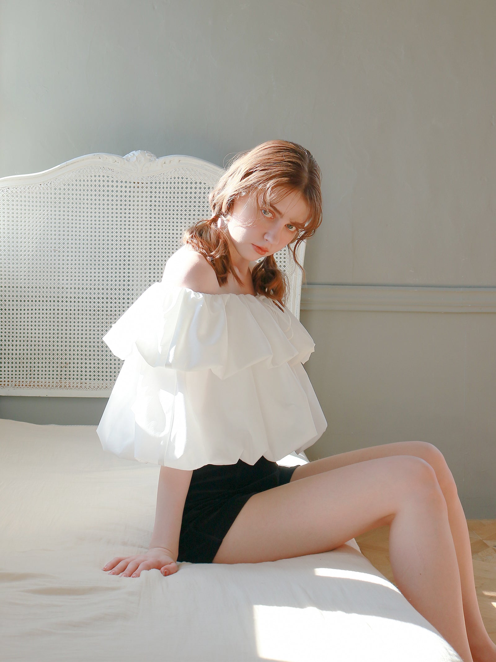 【予約】【mic】ホイップオフショルダートップス【発送予定日 4月上旬〜4月中旬】