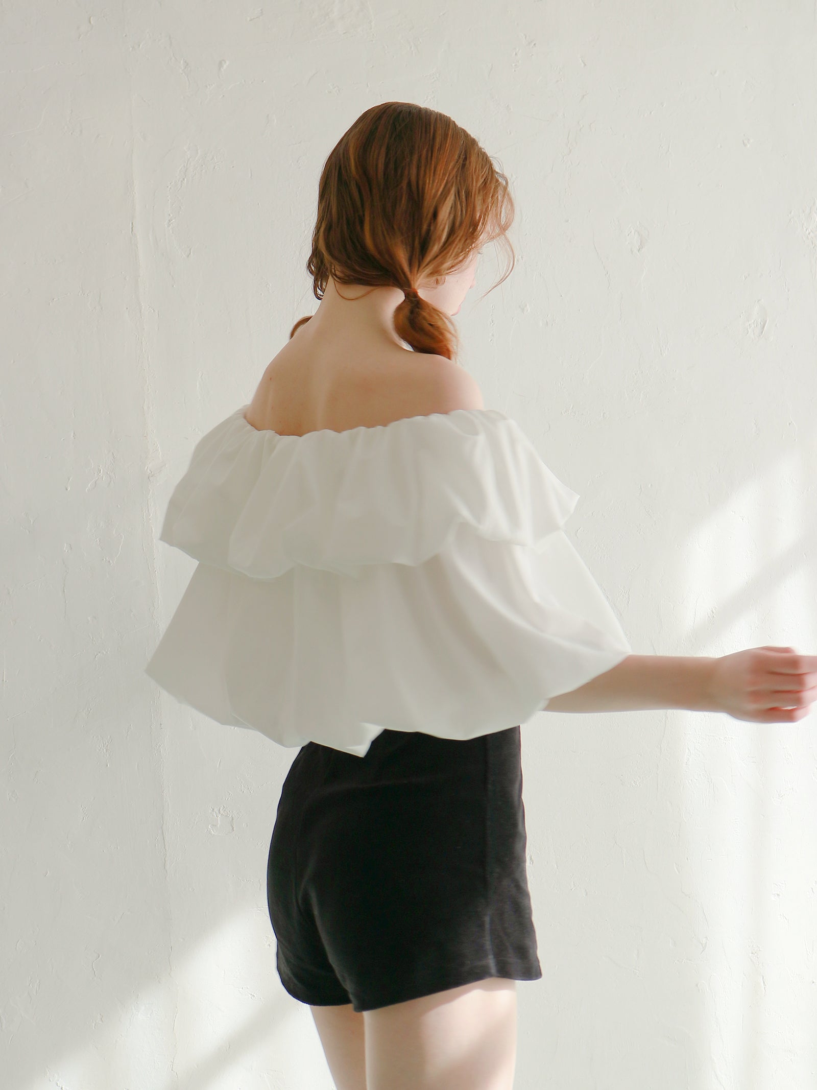 【予約】【mic】ホイップオフショルダートップス【発送予定日 4月上旬〜4月中旬】