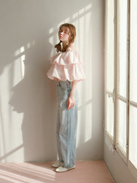 【予約】【mic】ホイップオフショルダートップス【発送予定日 4月上旬〜4月中旬】