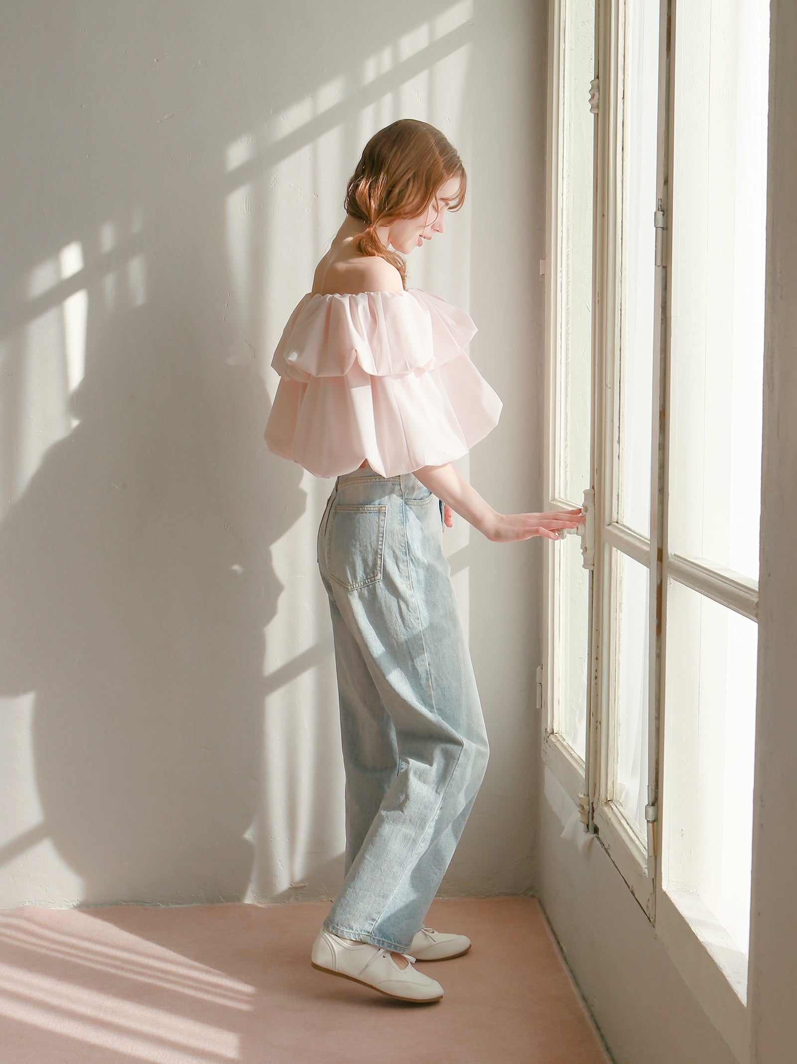 【予約】【mic】ホイップオフショルダートップス【発送予定日 4月上旬〜4月中旬】