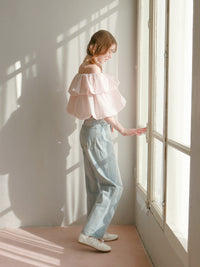 【予約】【mic】ホイップオフショルダートップス【発送予定日 4月上旬〜4月中旬】