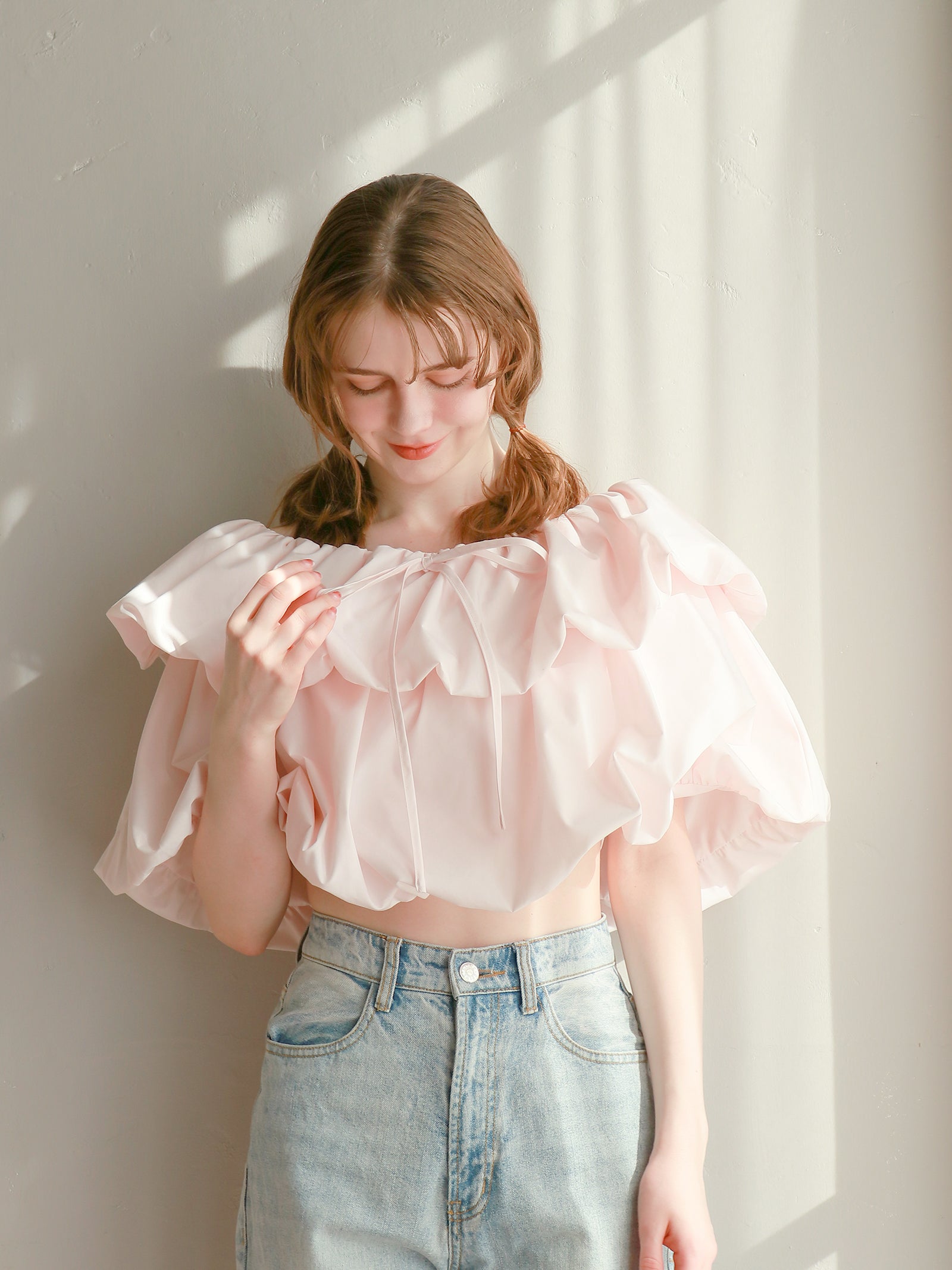 【予約】【mic】ホイップオフショルダートップス【発送予定日 4月上旬〜4月中旬】