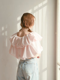 【予約】【mic】ホイップオフショルダートップス【発送予定日 4月上旬〜4月中旬】