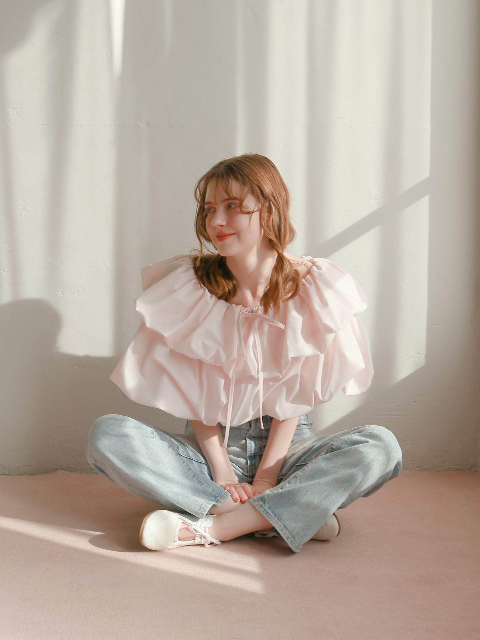 【予約】【mic】ホイップオフショルダートップス【発送予定日 4月上旬〜4月中旬】