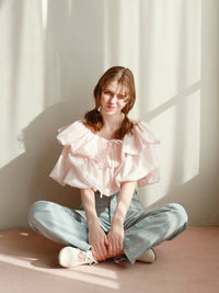 【予約】【mic】ホイップオフショルダートップス【発送予定日 4月上旬〜4月中旬】