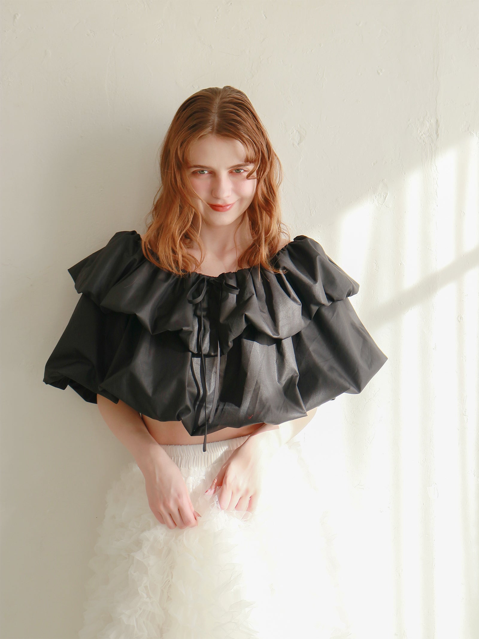 【予約】【mic】ホイップオフショルダートップス【発送予定日 4月上旬〜4月中旬】