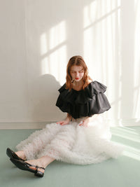 【予約】【mic】ホイップオフショルダートップス【発送予定日 4月上旬〜4月中旬】