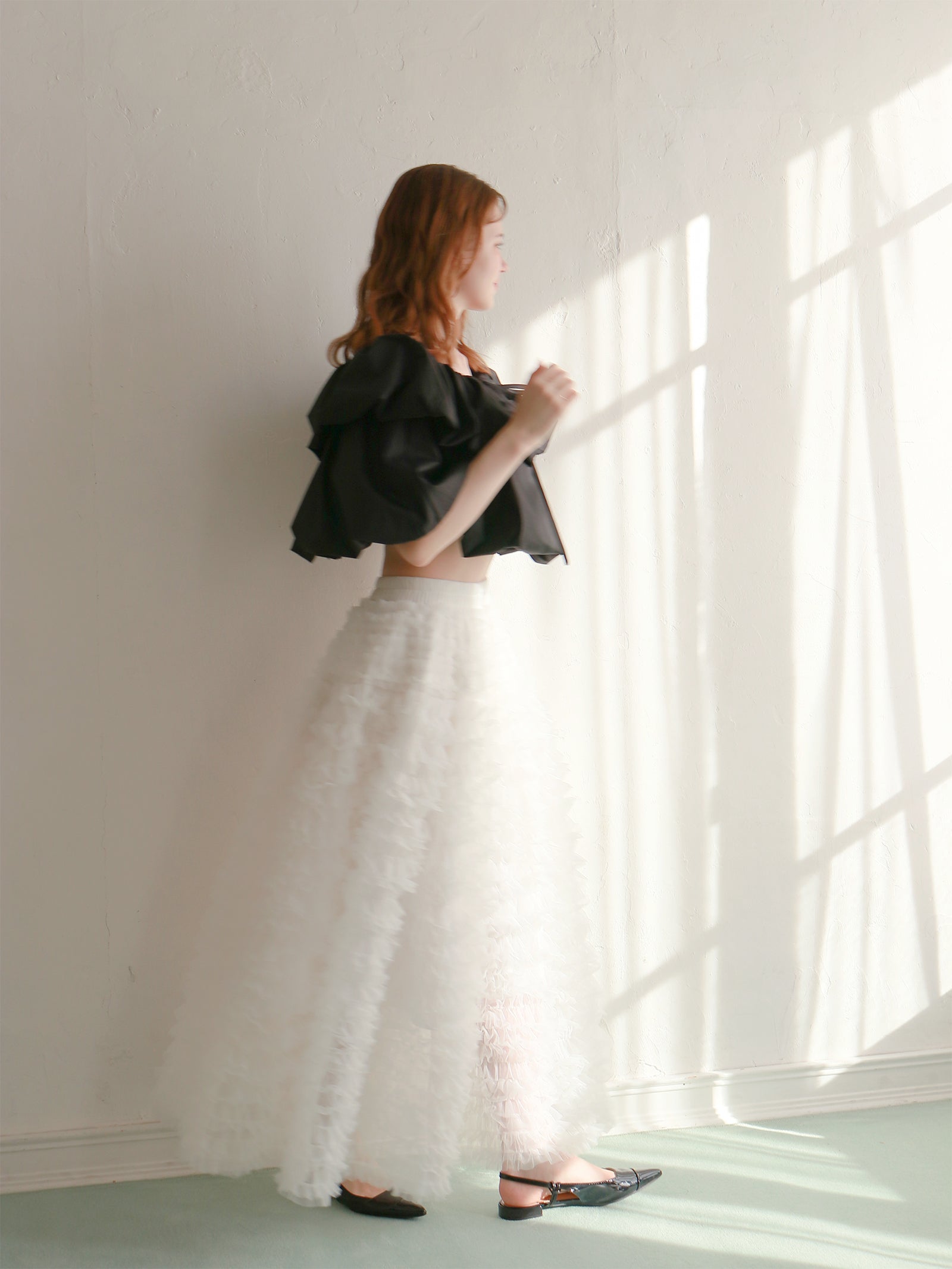 【予約】【mic】ホイップオフショルダートップス【発送予定日 4月上旬〜4月中旬】