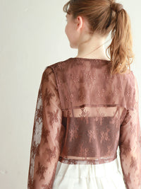 【予約】【mic】セーラーレースブラウス【発送予定日 4月中旬~4月下旬】