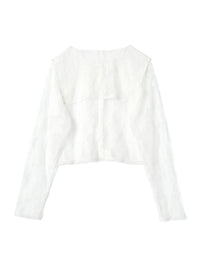 【予約】【mic】セーラーレースブラウス【発送予定日 4月中旬~4月下旬】