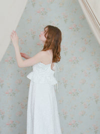 【予約】【mic】サテンパフィーワンピース【発送予定日 4月中旬~4月下旬】