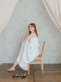 【予約】【mic】サテンパフィーワンピース【発送予定日 4月中旬~4月下旬】