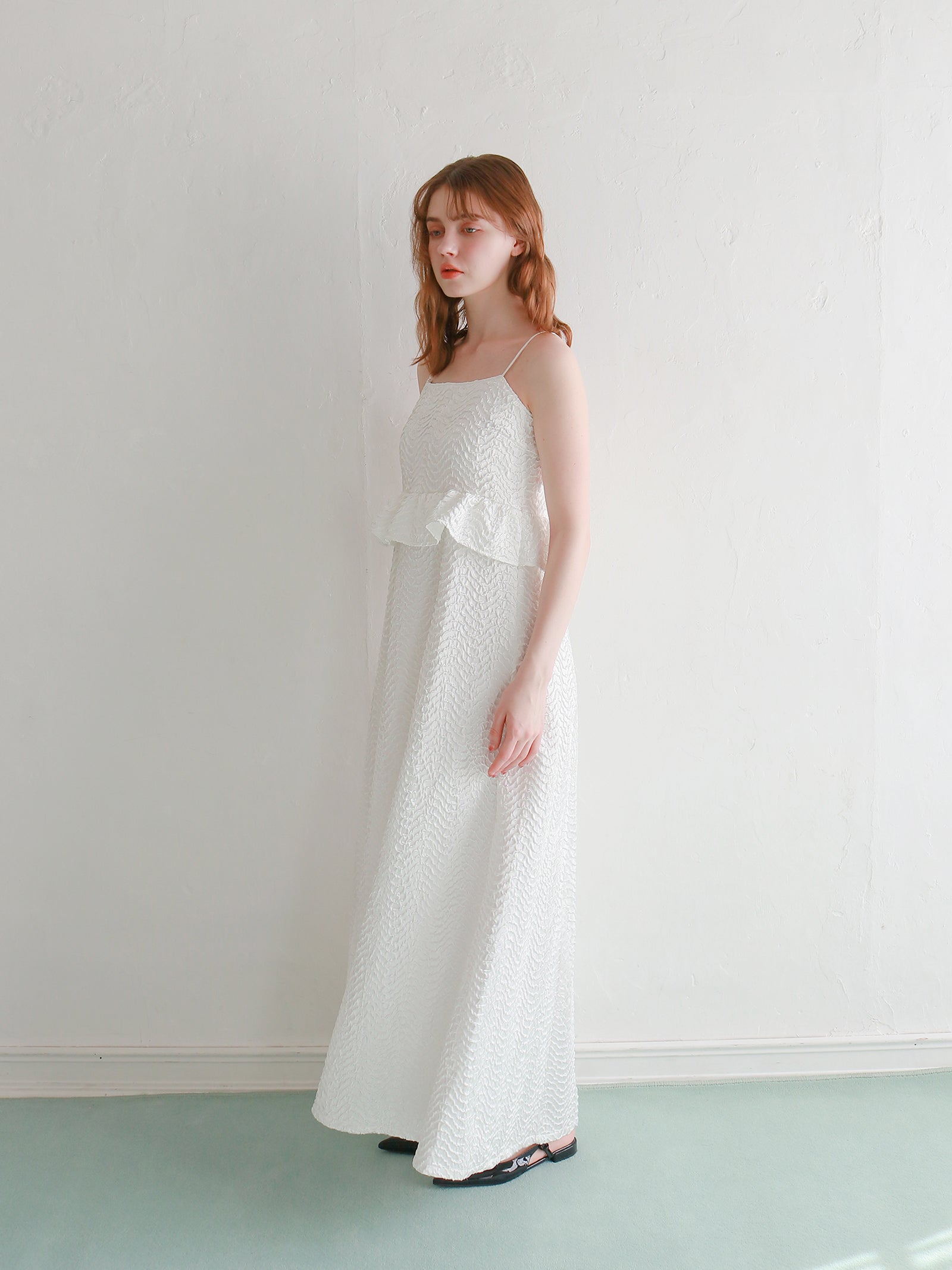 【予約】【mic】サテンパフィーワンピース【発送予定日 4月中旬~4月下旬】