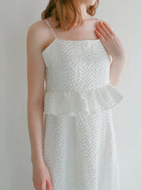 【予約】【mic】サテンパフィーワンピース【発送予定日 4月中旬~4月下旬】