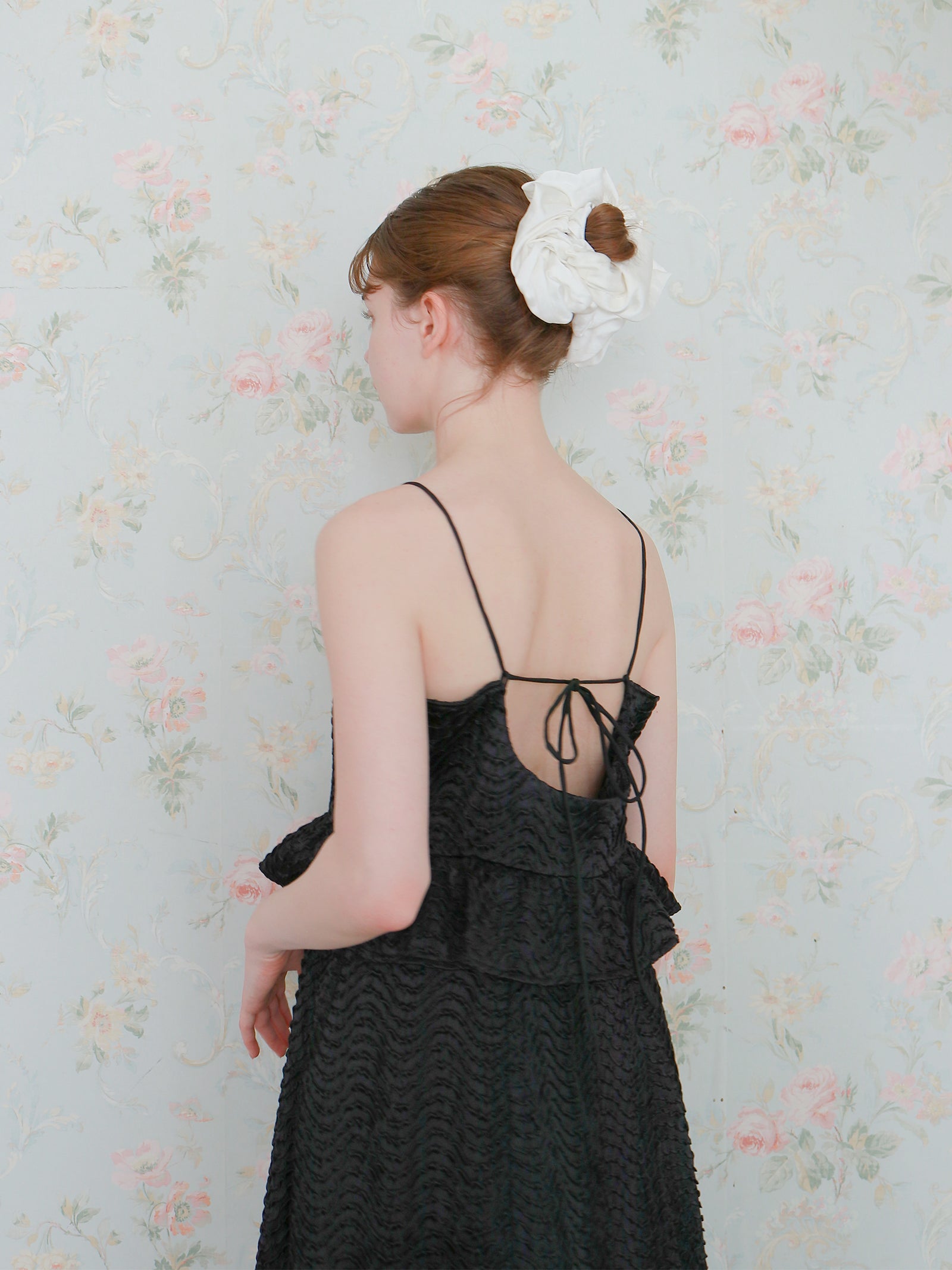 【予約】【mic】サテンパフィーワンピース【発送予定日 4月中旬~4月下旬】