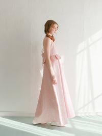 【予約】【mic】サテンパフィーワンピース【発送予定日 4月中旬~4月下旬】