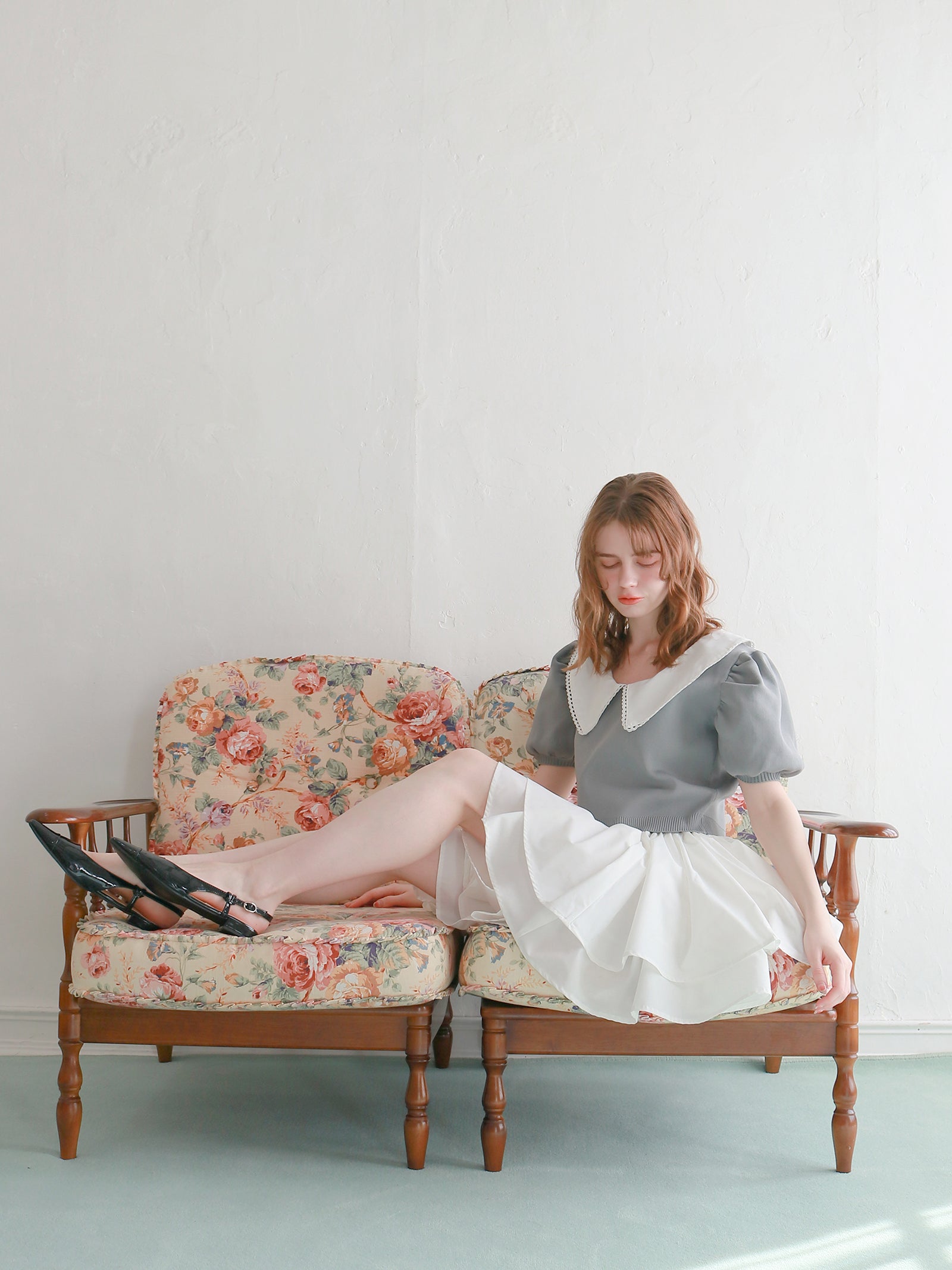 【予約】【mic】ダブルフレアスカート【発送予定日 4月中旬~4月下旬】