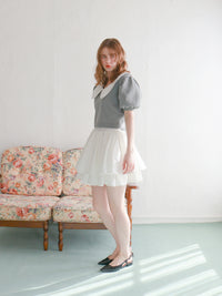 【予約】【mic】ダブルフレアスカート【発送予定日 4月中旬~4月下旬】