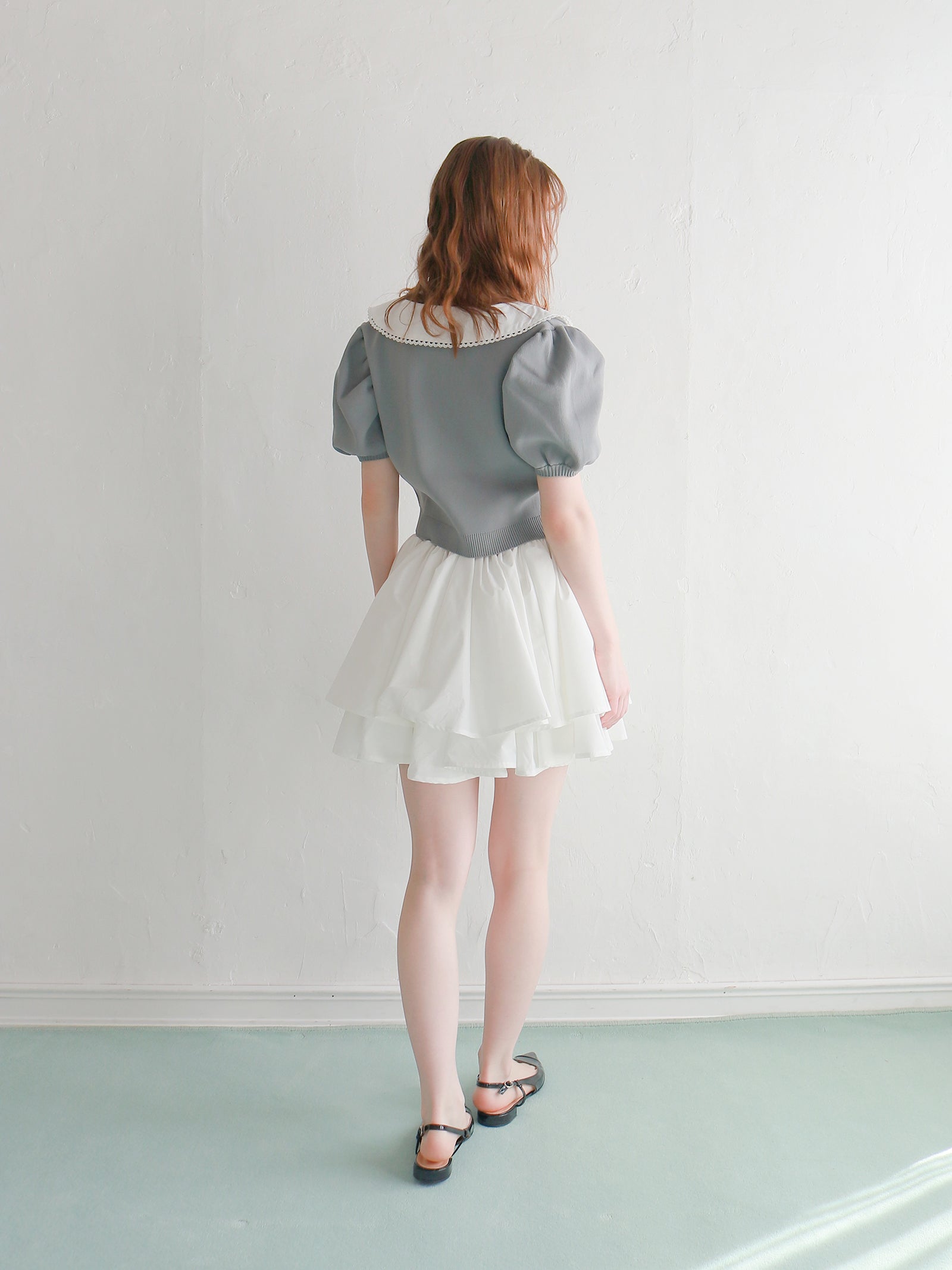 【予約】【mic】ダブルフレアスカート【発送予定日 4月中旬~4月下旬】